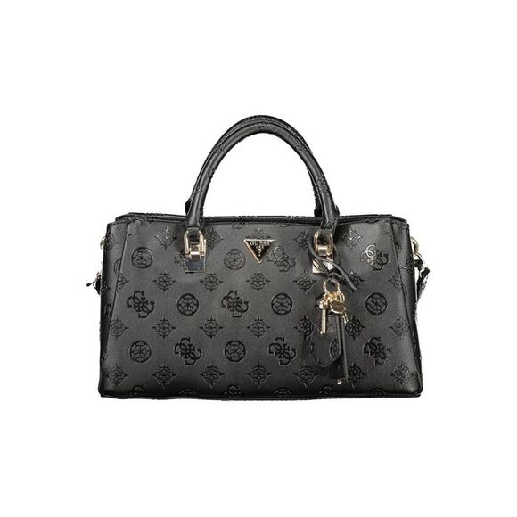 Guess Jeans Black Polyurethane Women Women's Handbag